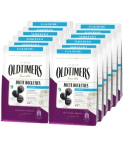 Oldtimers Zoete Bolletjes Suikervrij Zakje (12x100gr)