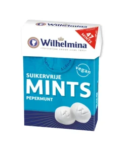 Wilhelmina Mints Suikervrij Pepermunt (20x30gr)