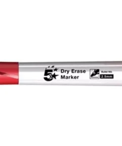 5 Star whiteboardmarker rood