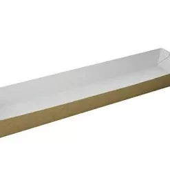 Conisch bakje bruin karton 250 x 60 x 25 mm (250 stuks)