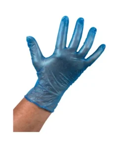 Handschoen vinyl blauw ongepoederd M a100
